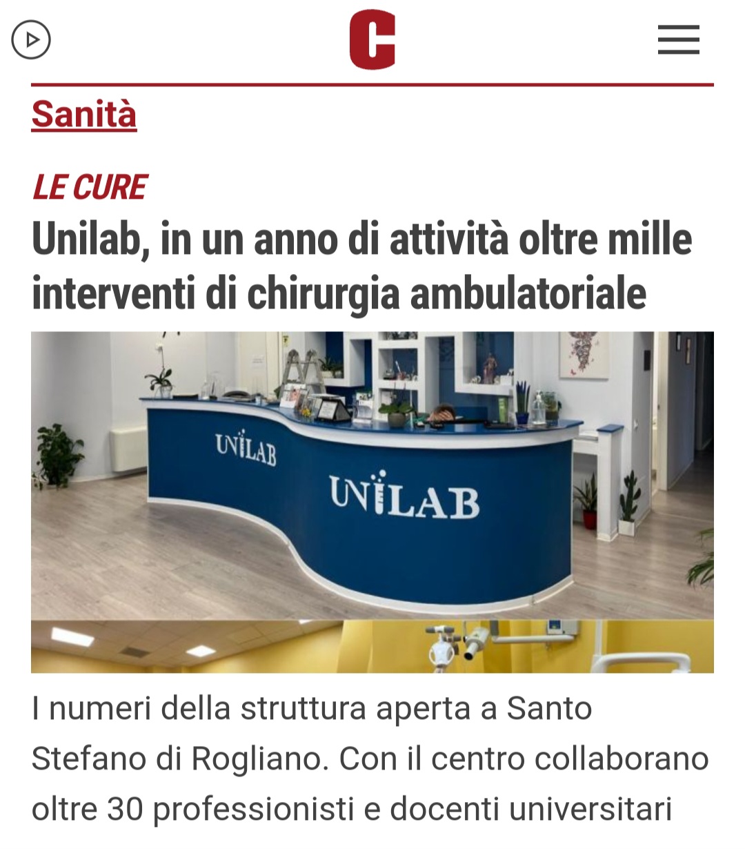 UNILAB | Il servizio di Lino Polimeni su Calabria TV